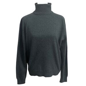 TSE CASHMERE Vintage Dark Gray Turtleneck Sweater